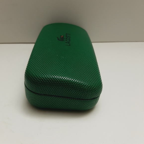 🍒 LACOSTE Crocodile Logo Green Sunglass Hard Clamshell Case - Picture 9 of 14